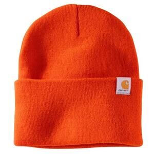 Carhartt Knit Neon Orange Watch Hat Construction Work Beanie